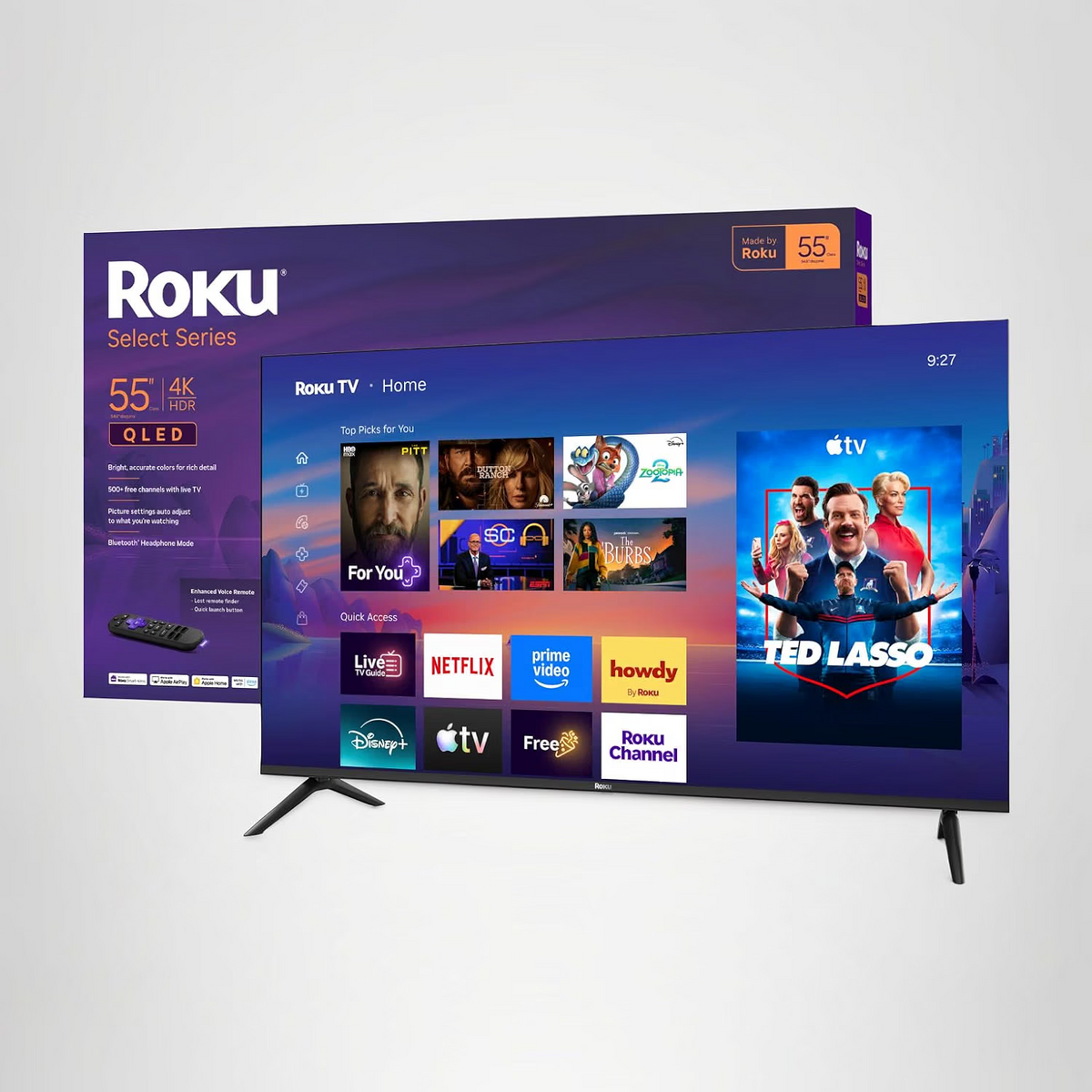 Roku 55-inch Select Series 4K QLED TV